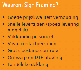 Signframing - reclameborden
